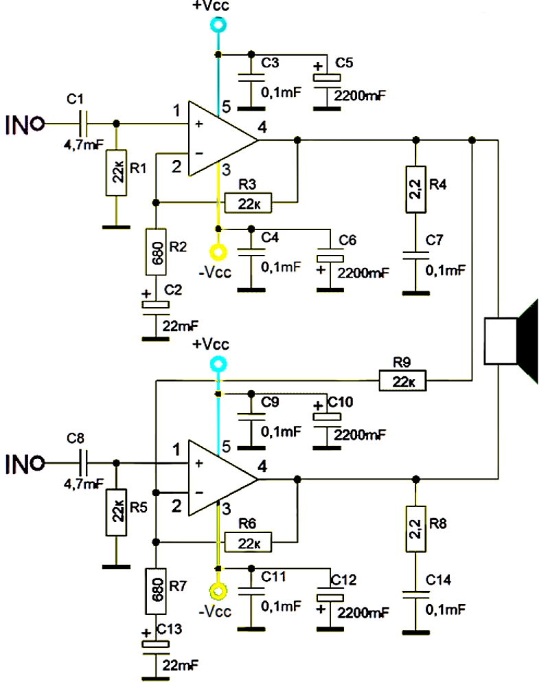 Mb3730a схема усилителя